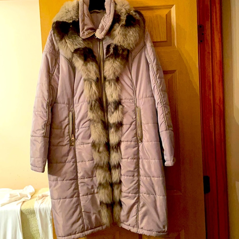 Maximillian Real Fur puffer coat